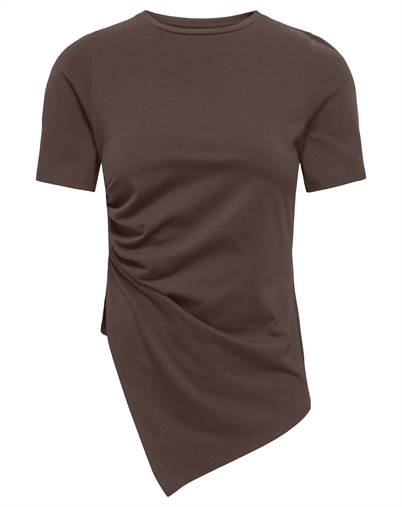 Only - ONLLise Ruching Top - Chocolate Martini